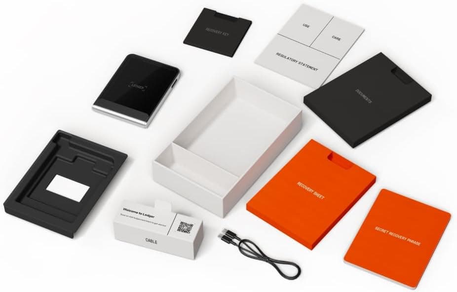 کیف پول سخت افزاری لجر فلکس Ledger Flex همراه با لجر ریکاوری — تصویر ۵