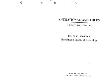کتاب Operational Amplifiers : Theory and Practice نسخه کامل