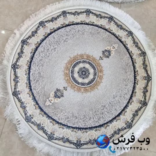 فرش دایره ای طرح هالیوود فیلی 1200 شانه