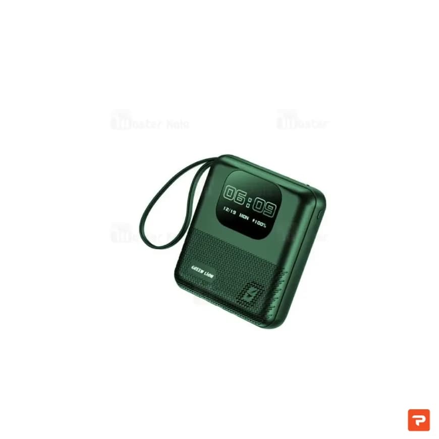 پاوربانک 10000 میلی‌ آمپر گرین لاین مدل Smart Touch Screen — تصویر ۳