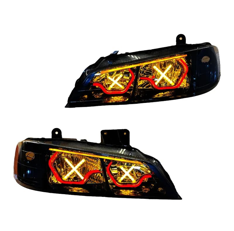 چراغ جلو خودرو گروه پژوهش صنعت مدرن مدل 3D-Hexa-X-R مناسب برای پژو پارس بسته دو عددی