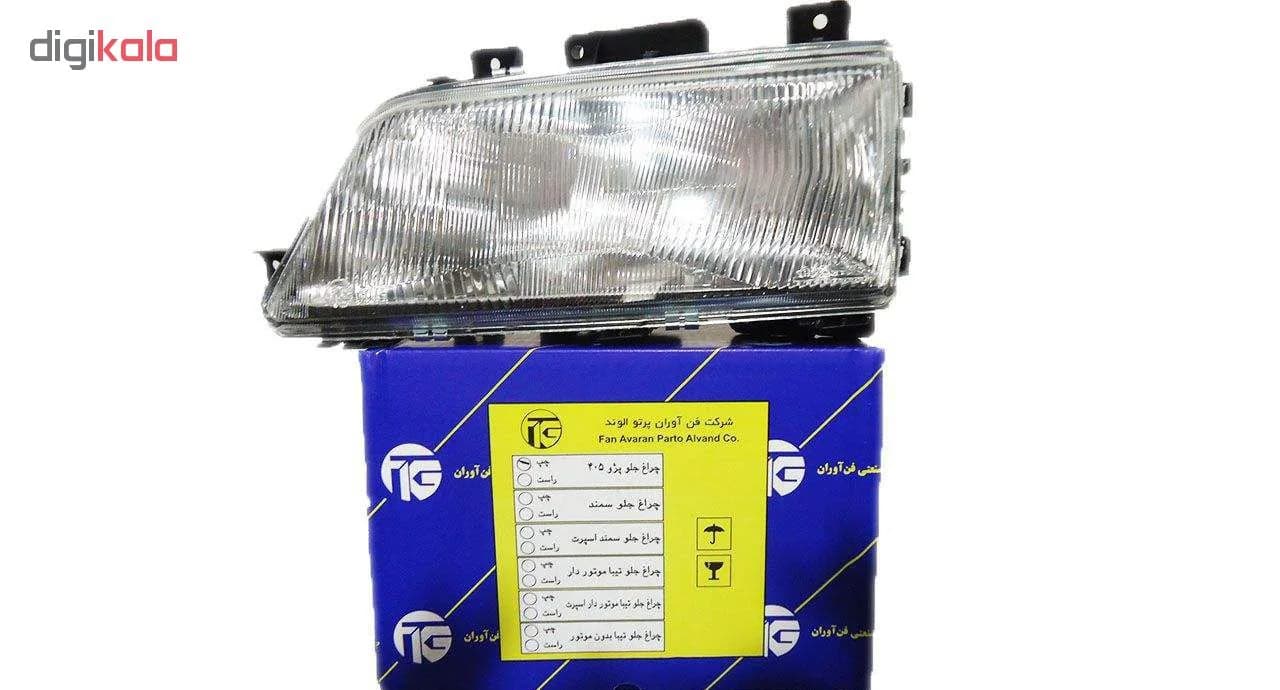 چراغ جلو و راهنما فن آوران پرتو الوند مدل 405 مناسب برای پژو 405 بسته 4عددی — تصویر ۲