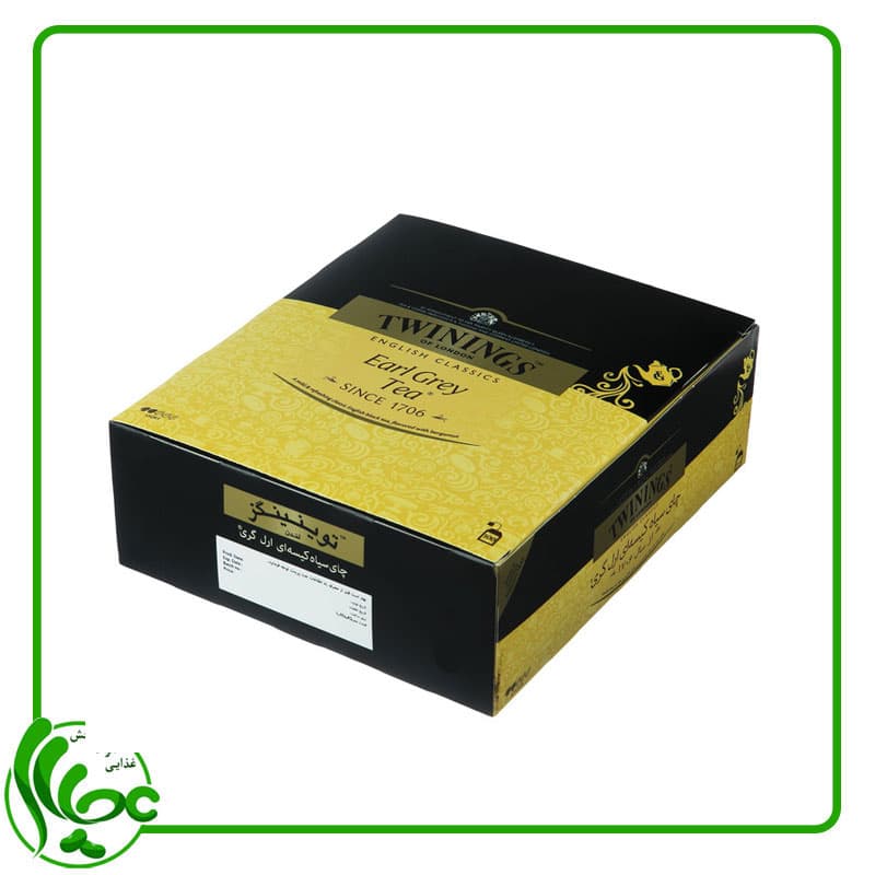 چای سیاه کیسه ای ارل گری توینینگز 100عددی