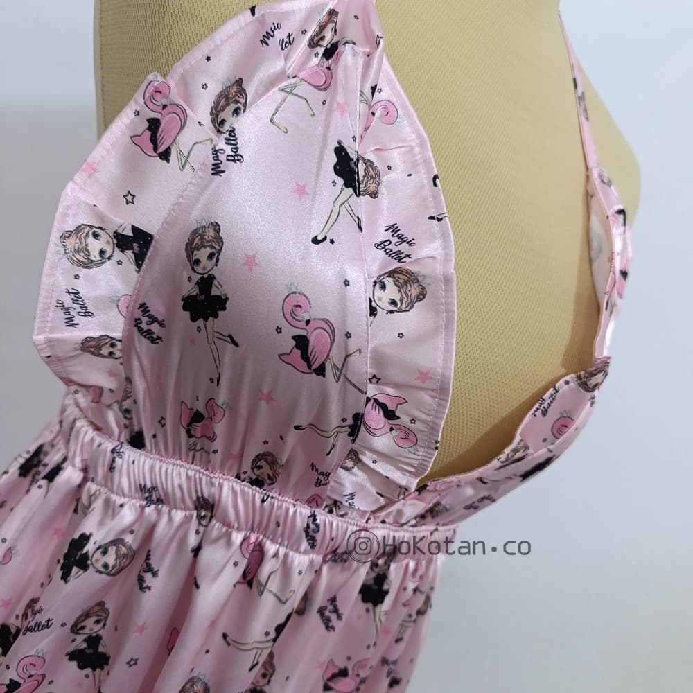 لباس خواب عروسکی ساتن کد 02 — تصویر ۵