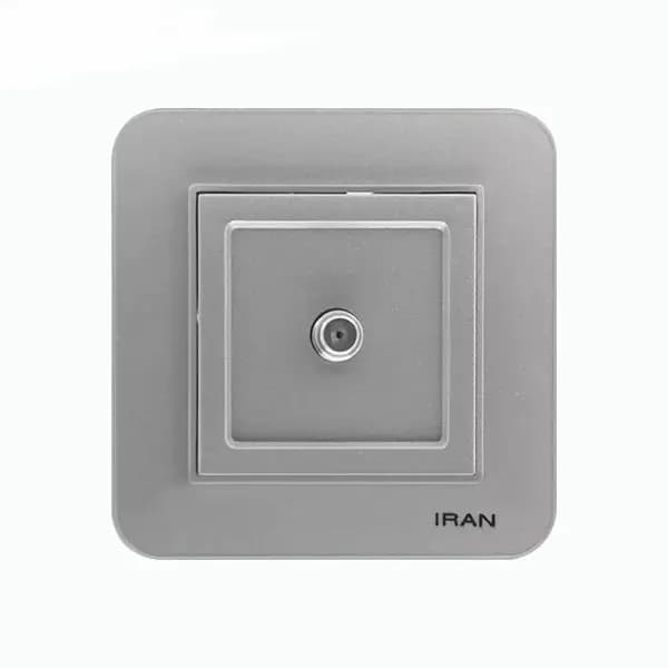 پریز آنتن SAT ارس نقره ای ایران الکتریک توکار