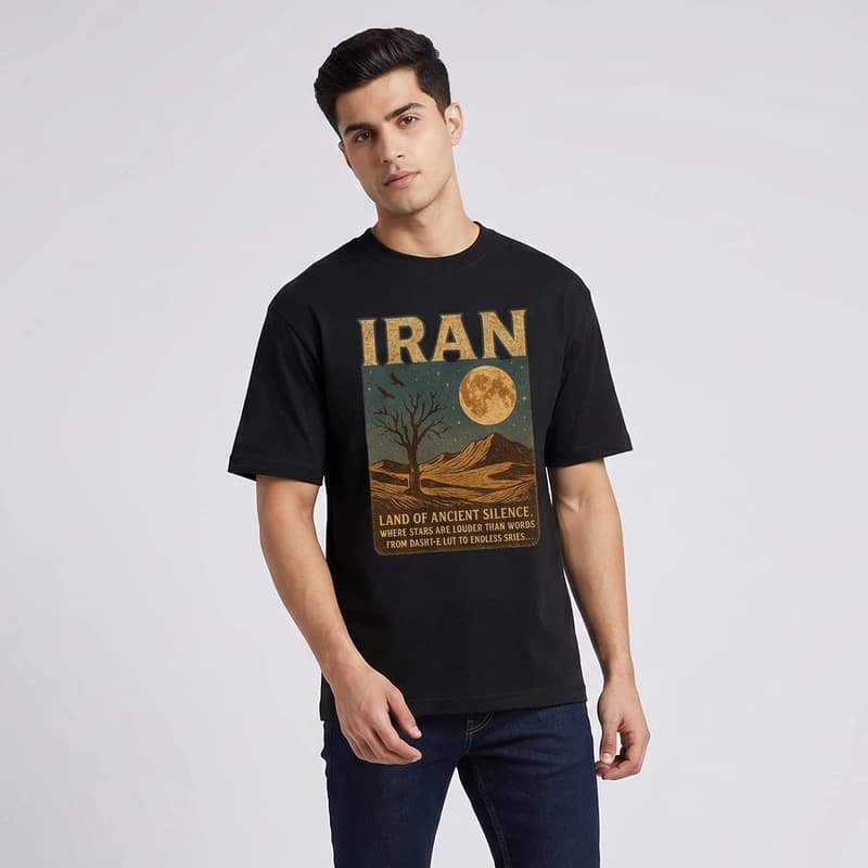 تیشرت مردانه آستین کوتاه مدل ایران mg