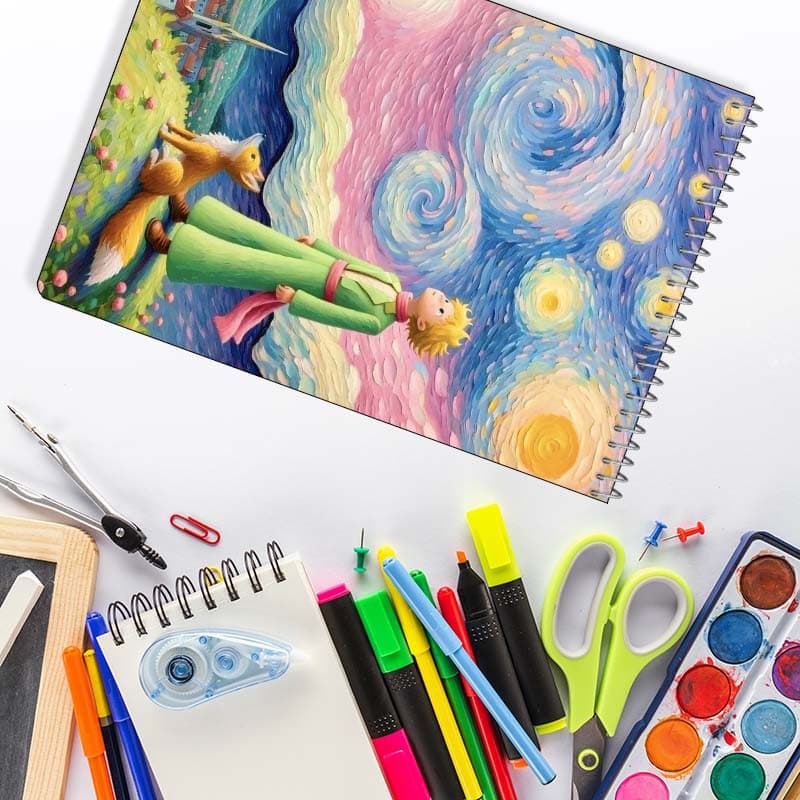 دفتر نقاشی 50 برگ سیمی کارنیکا طرح شازده کوچولو The Little Prince کد 46012 — تصویر ۵