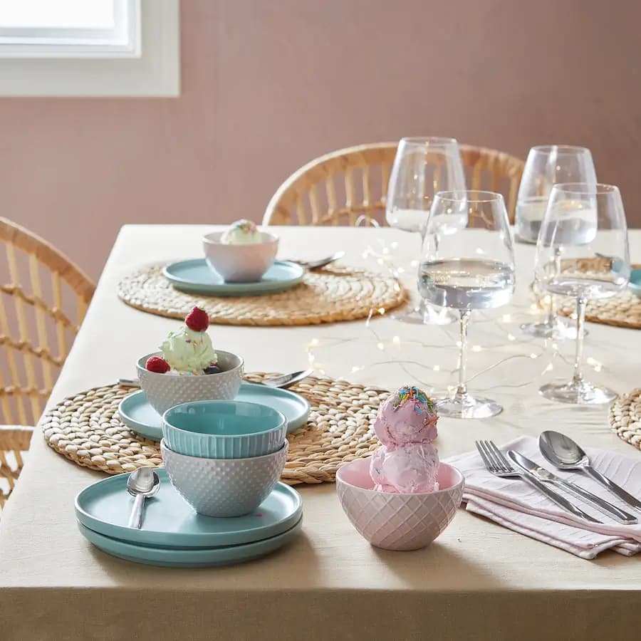 بشقاب جفتی 18 ایکیا IKEA-KEJSERLIG — تصویر ۴