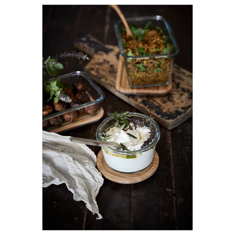 ظرف پیرکس گرد ایکیا IKEA+365 — تصویر ۷