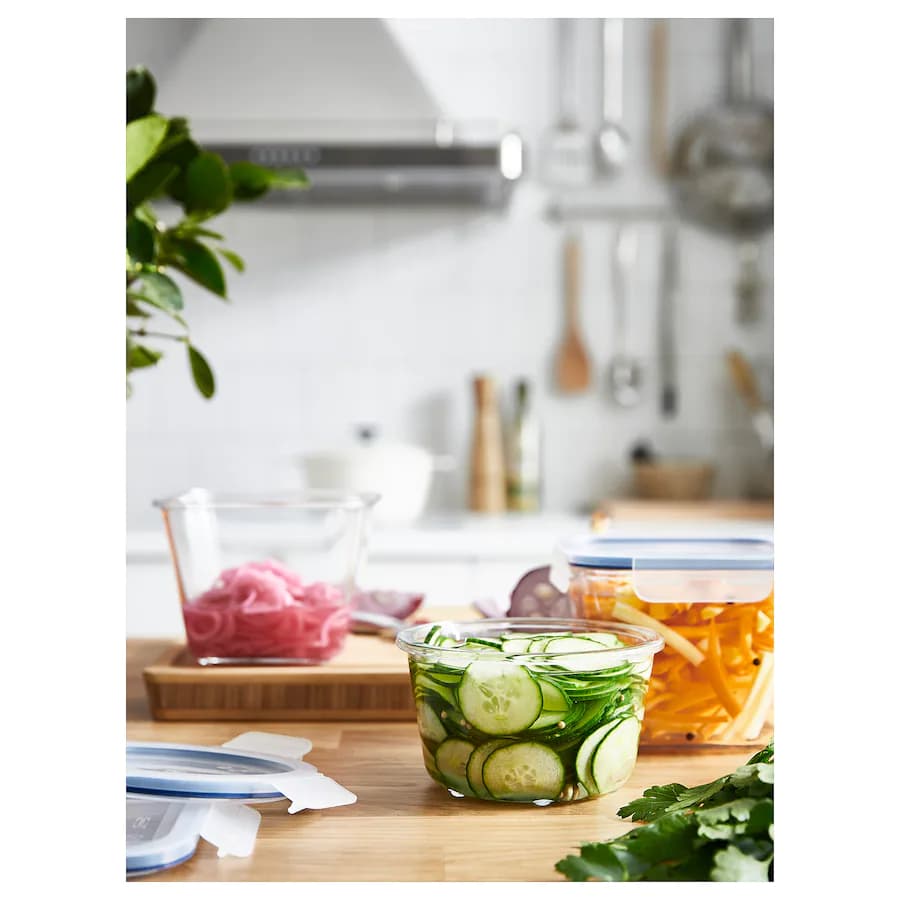 ظرف پیرکس گرد ایکیا IKEA+365 — تصویر ۵