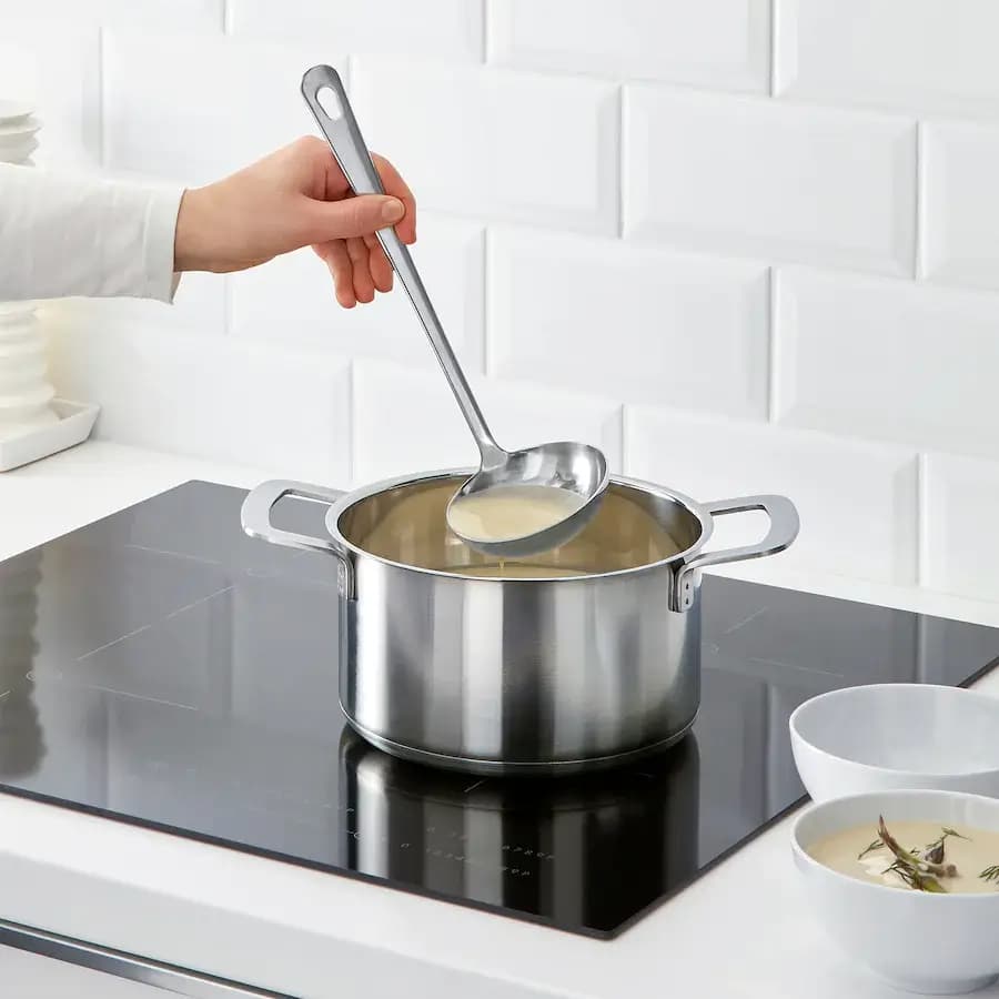 ست 4 تکه کفگیر و ملاقه استیل ایکیا IKEA-GRUNKA — تصویر ۴