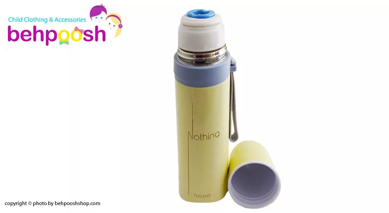 فلاسک کودک استیل درب پیچی 500ml دو جداره — تصویر ۲