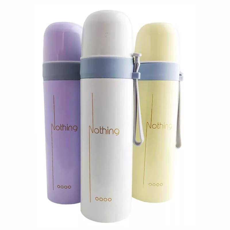 فلاسک کودک استیل درب پیچی 500ml دو جداره
