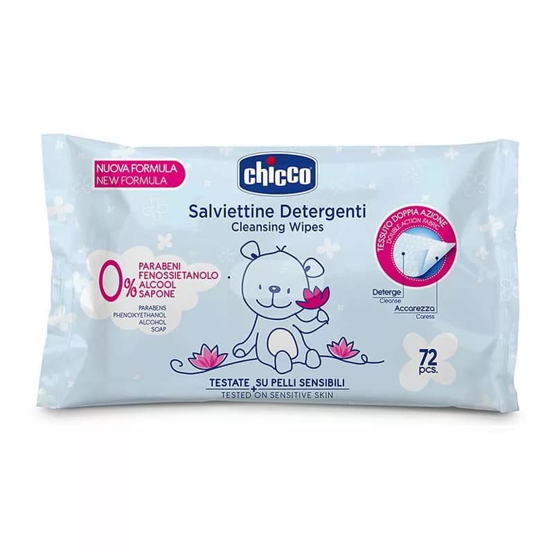 دستمال مرطوب 72 عددي بدون درب چيكو chicco