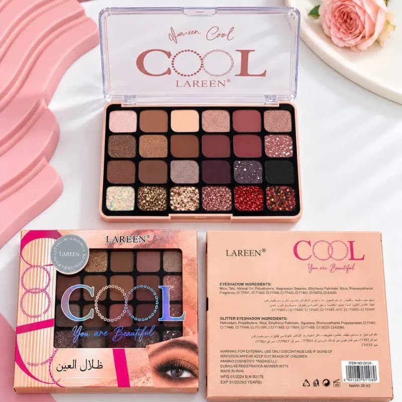 پالت سایه چشم 24 رنگ لارن مدل کول — تصویر ۲