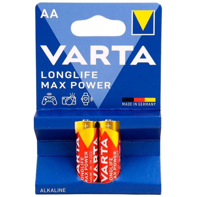 باطری قلمی Varta Long Life Max Power Alkaline LR6/MN1500 1.5V AA کد 9923