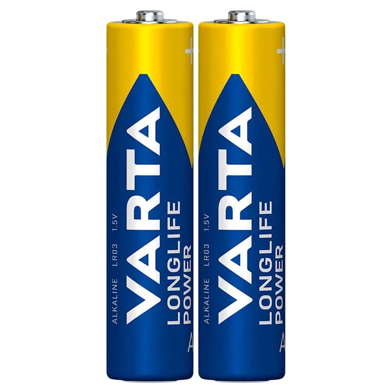 باطری نیم قلمی Varta Long Life Power Alkaline LR03/MN2400 1.5V AAA کد 9924 — تصویر ۲