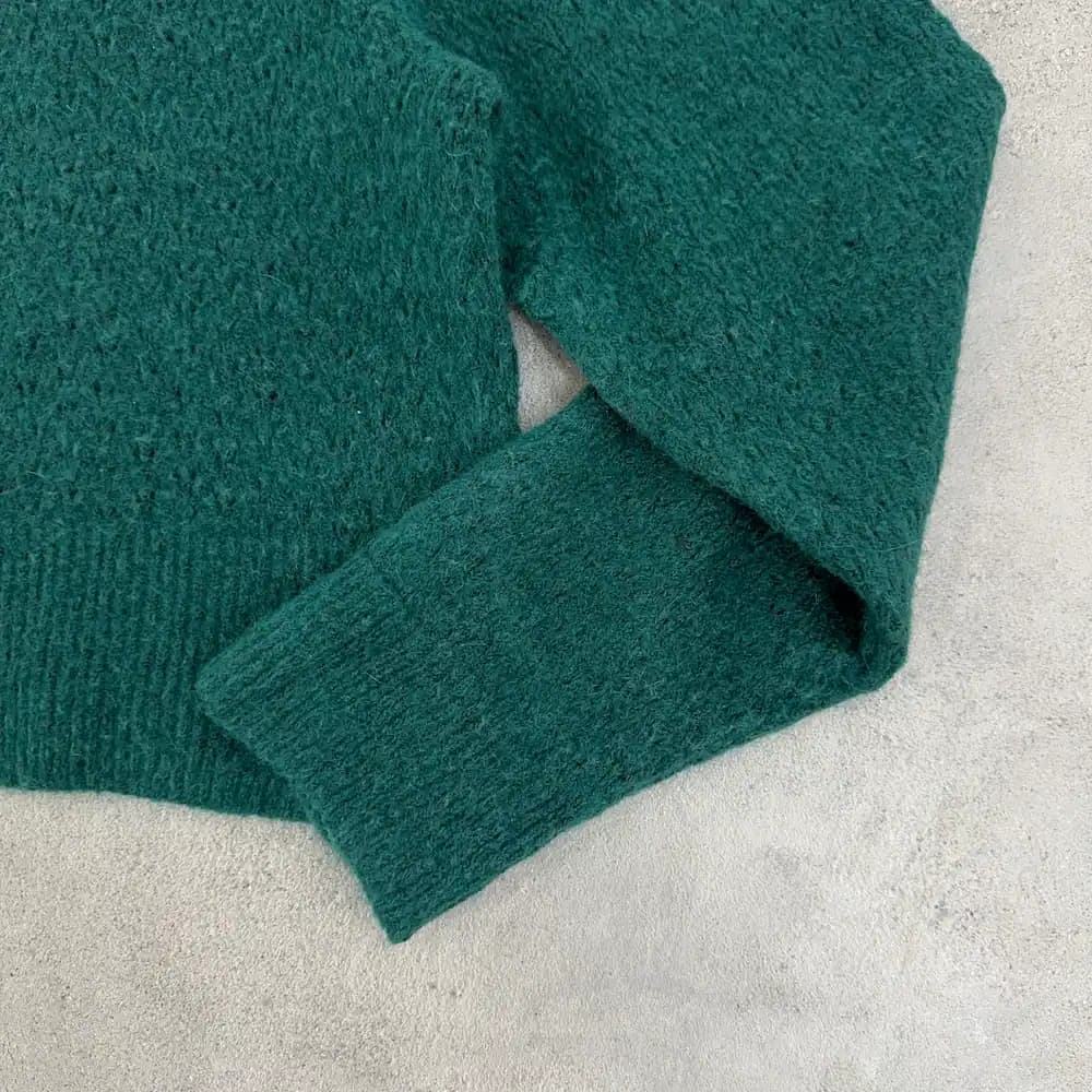 کراپ بافت زنانه H&M اورجینال سبز زمردی سایز L — تصویر ۳