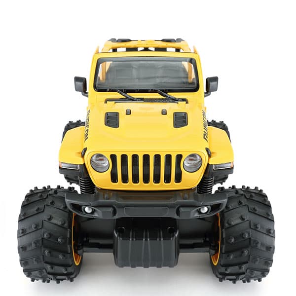 ماشین کنترلی راستار 1:14 مدل Jeep Wrangler Rubicon OFF-ROAD زرد — تصویر ۴