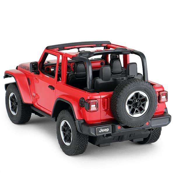 ماشین کنترلی راستار 1:14 مدل Jeep Wrangler Rubicon قرمز — تصویر ۲