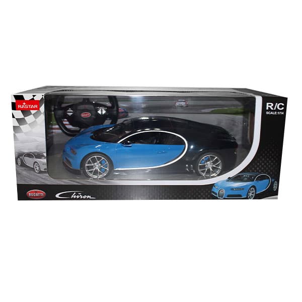 ماشین کنترلی راستار 1:14 مدل Bugatti Chiron مشکی — تصویر ۴