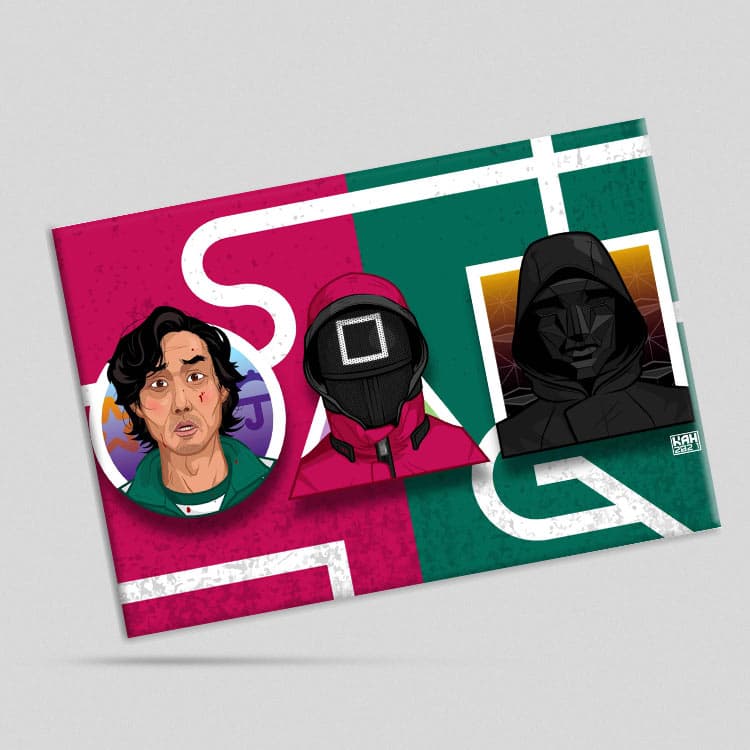 تابلو شاسی طرح Squid Game