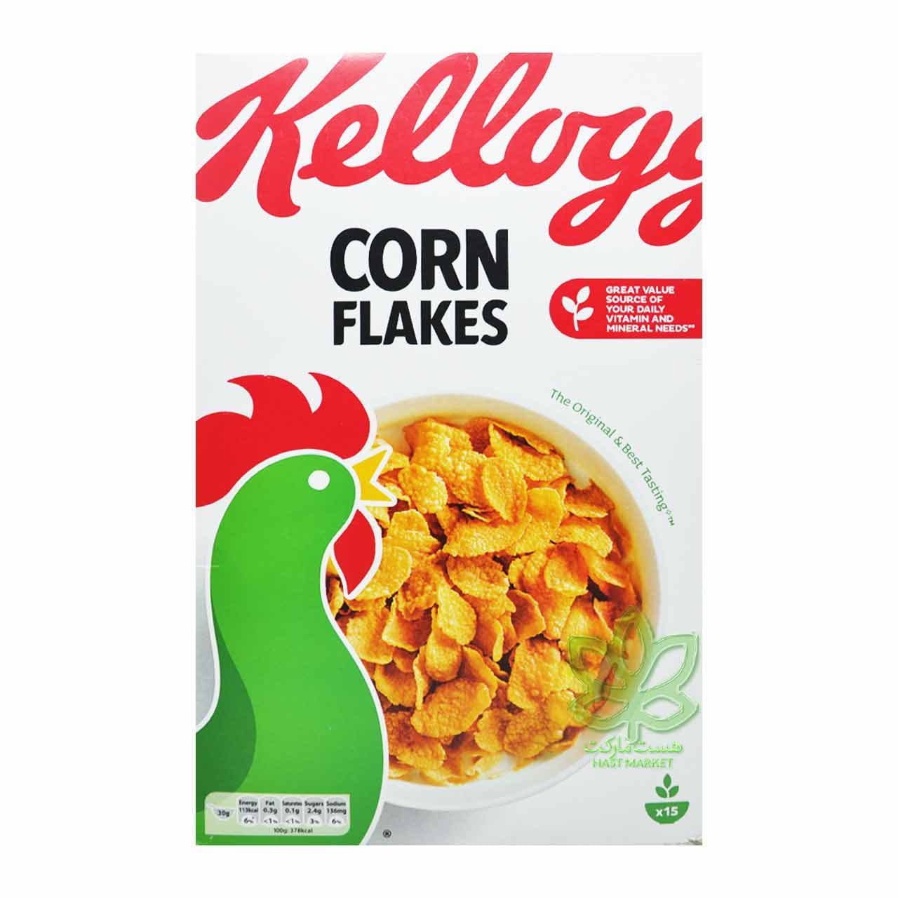 غلات صبحانه (کورن فلکس) خروس 450 گرم کلاگز – kellogg’s