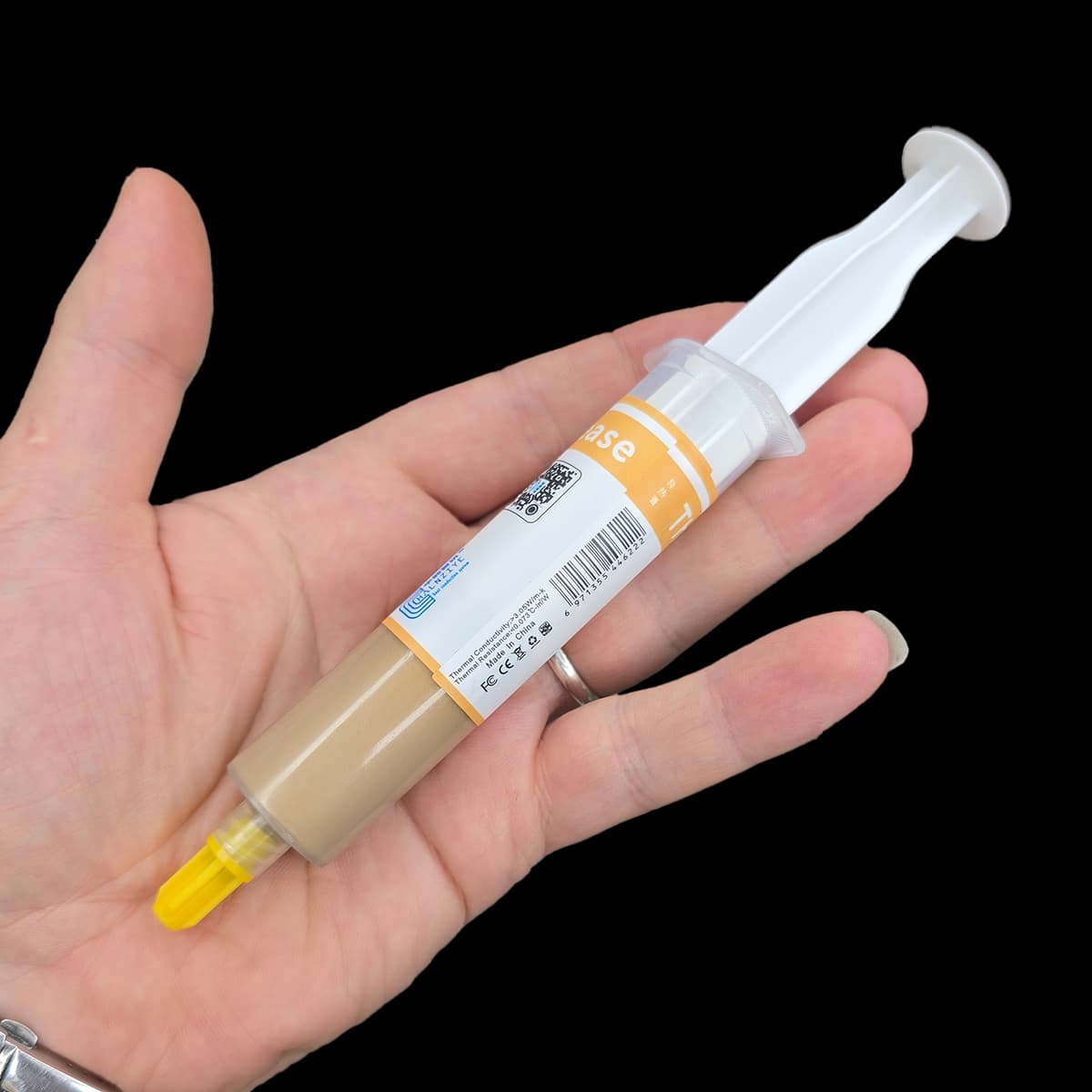 خمیر سیلیکون حرارتی هالنزیه مدل HALNZIYE HY610 سرنگی — تصویر ۲