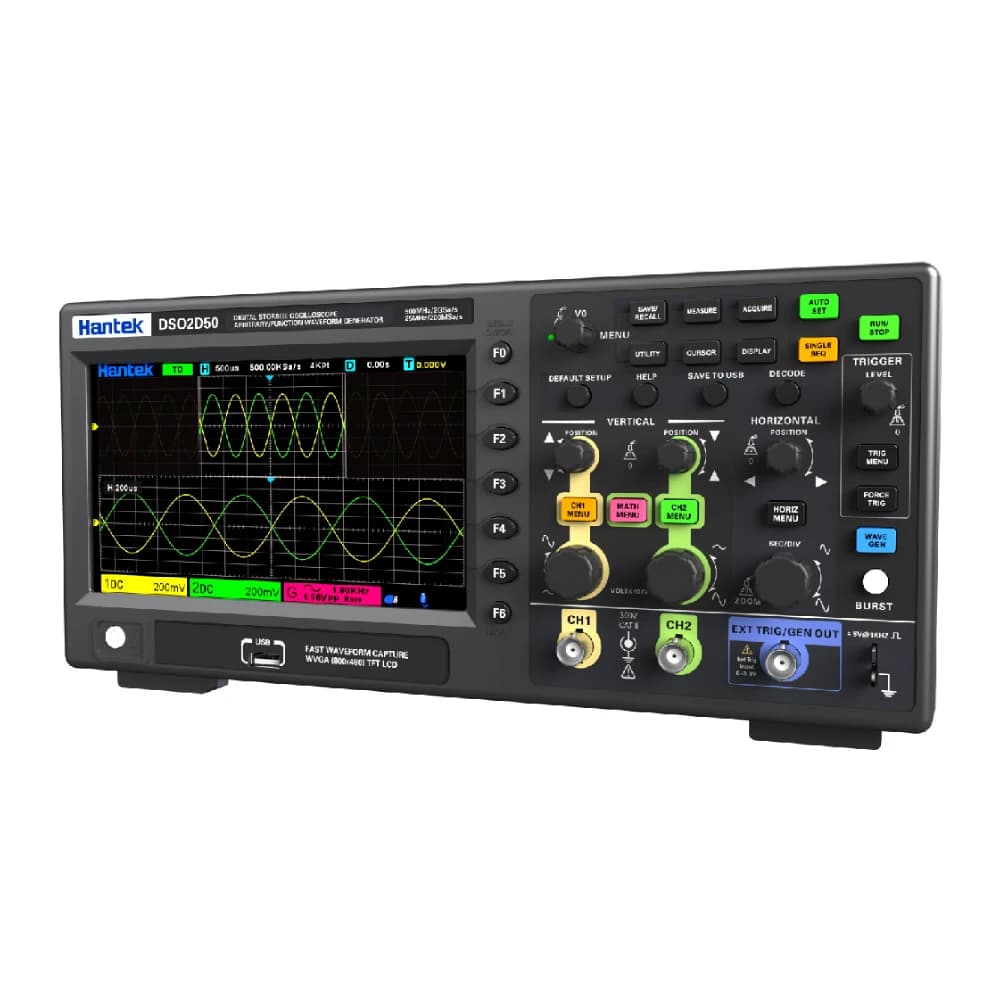 اسیلوسکوپ دیجیتالی رومیزی هانتک مدل HANTEK DSO-2D50 — تصویر ۲