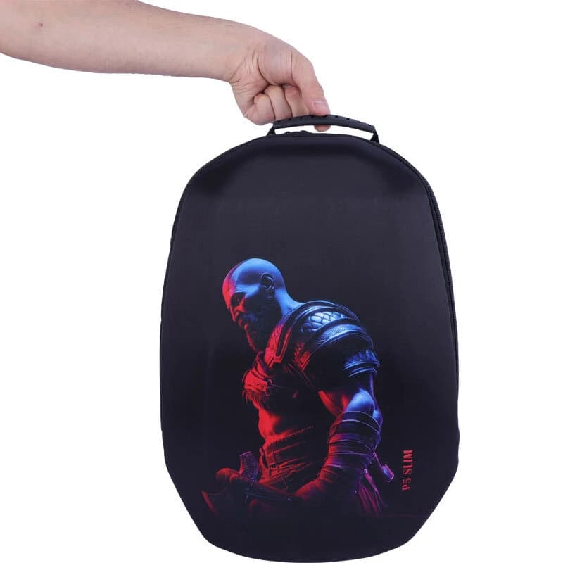 کیف کوله ای کنسول بازی PS5 Slim طرح God Of War کد 5 — تصویر ۵