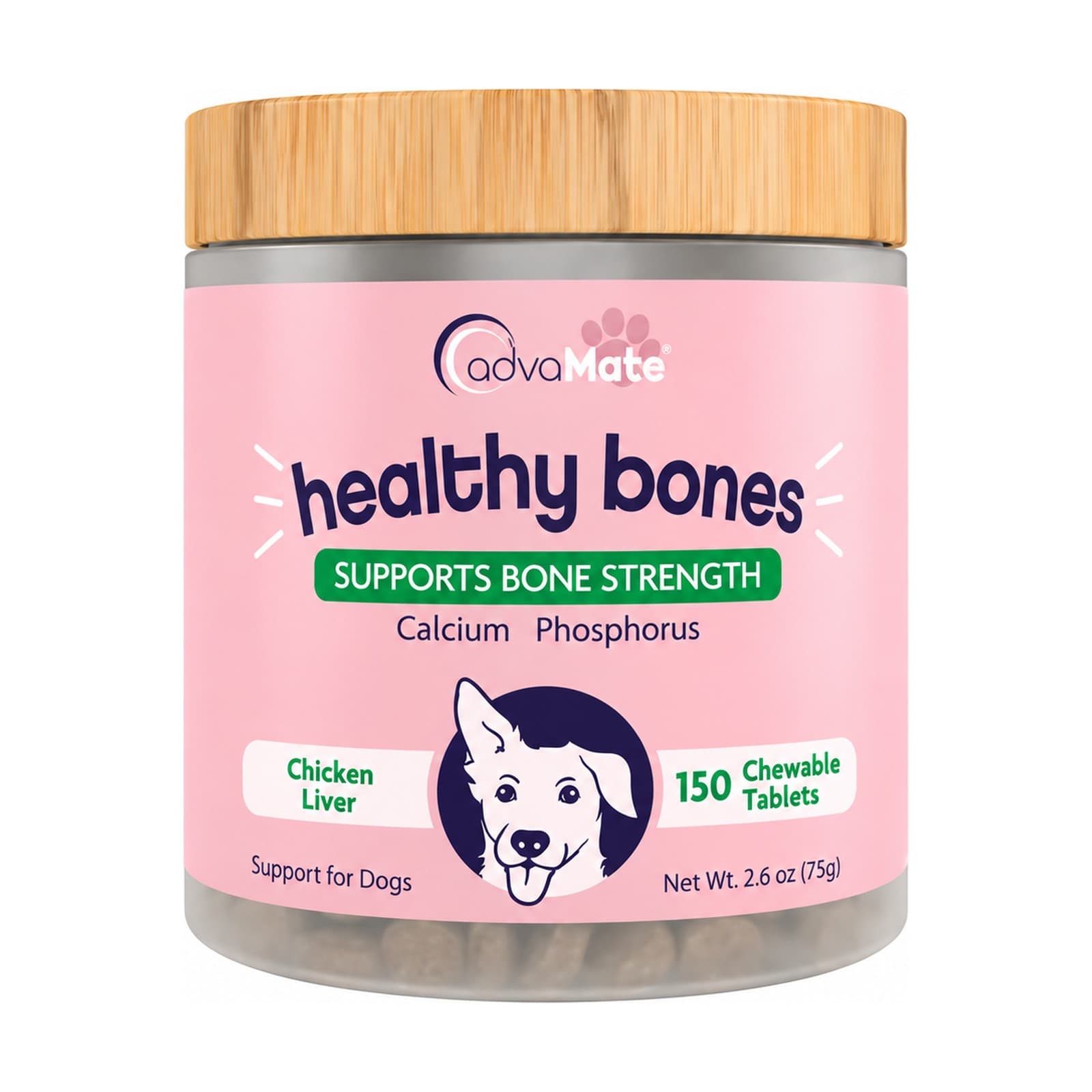 قرص مفاصل سگ و گربه ادواکر مدل جویدنی Healthy Bones تعداد 150 عددی