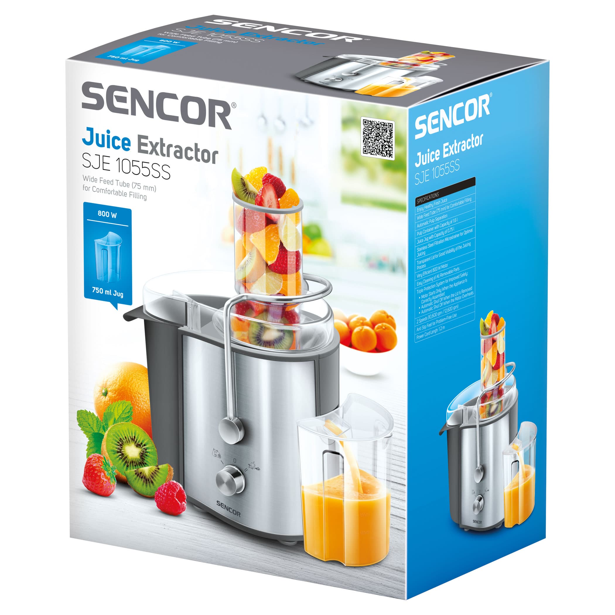 آبمیوه گیر تک کاره سنکور SENCOR مدل SJE 1055SS — تصویر ۴