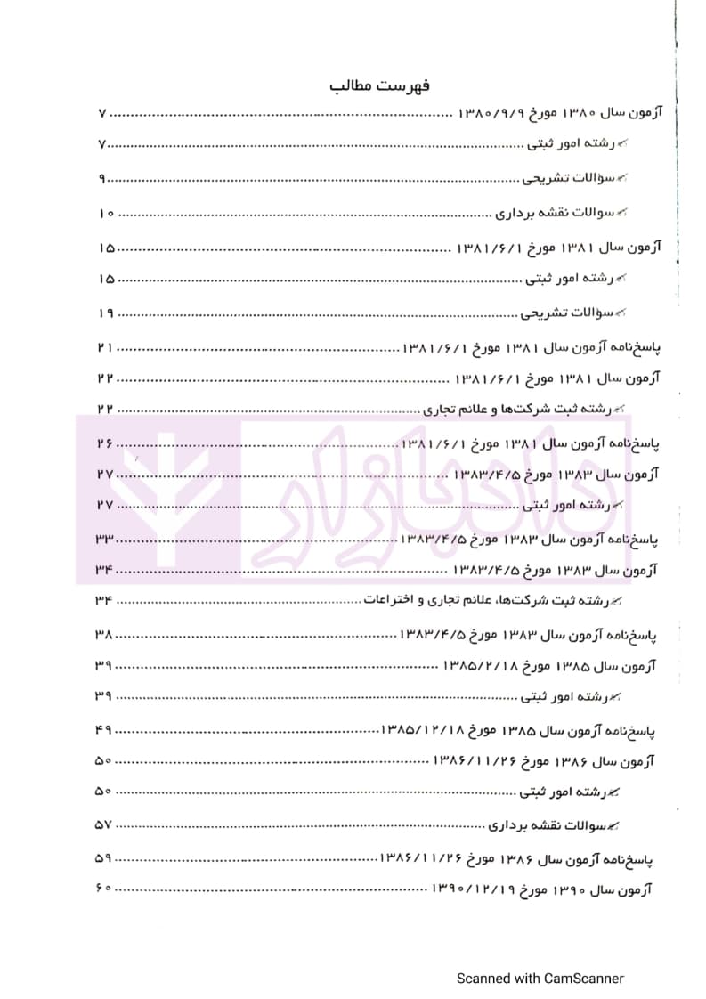 مجموعه آزمون های رشته امور ثبتی | مرکز کارشناسان رسمی قوه قضاییه — تصویر ۲