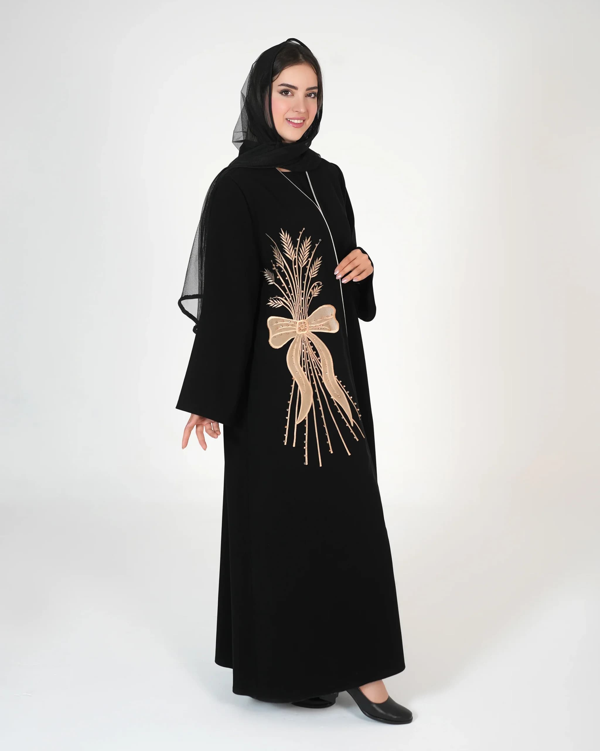عبای کرپ گل گندم (477)