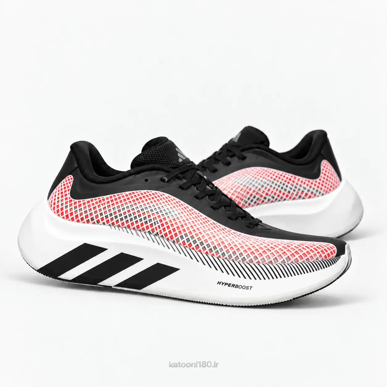 کتونی آدیداس هایپربوست یوفوریا مشکی قرمز سفید Adidas Hyperboost Euphoria Black Red White — تصویر ۷