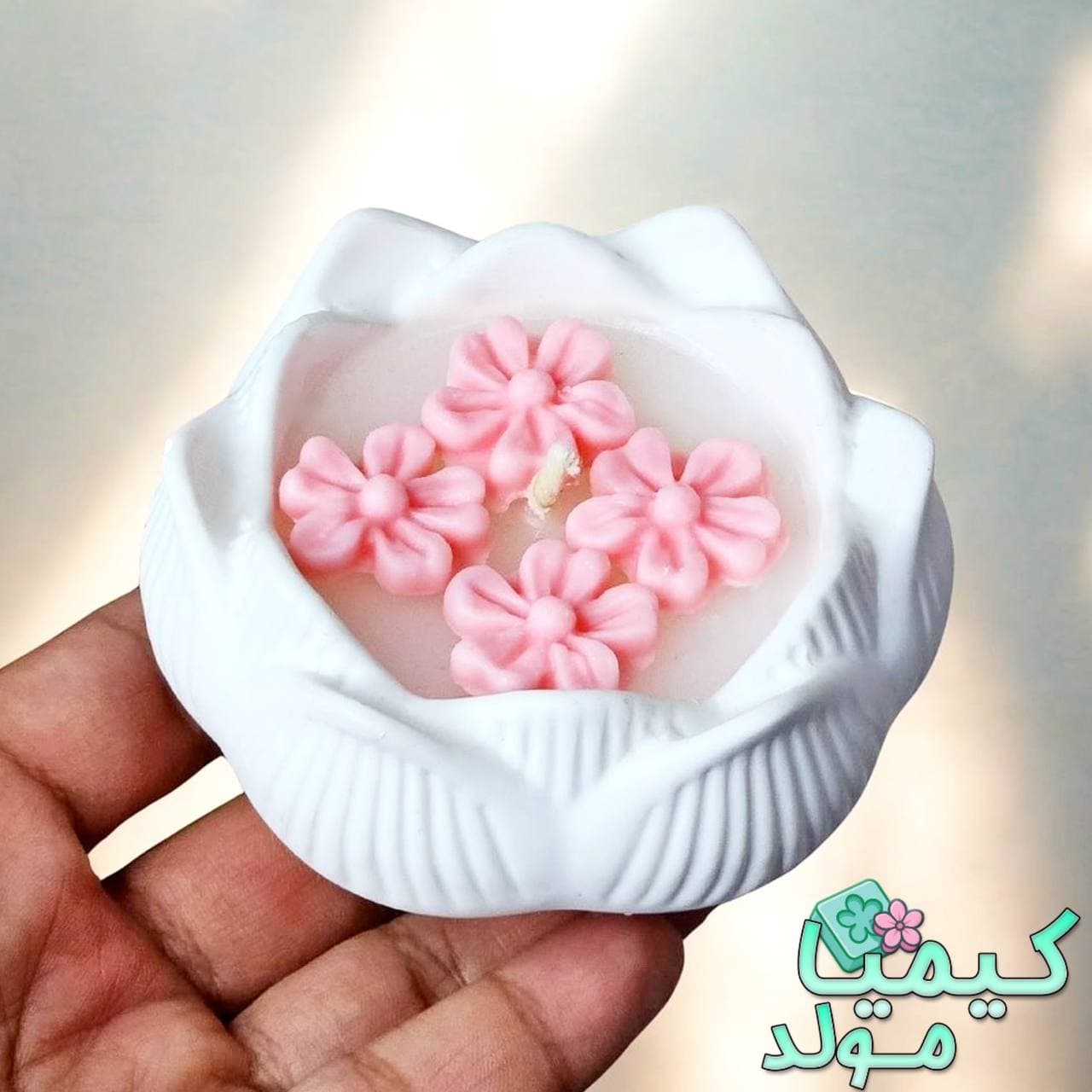 قالب سیلیکونی شات نیلوفر آبی کیمیامولد — تصویر ۵