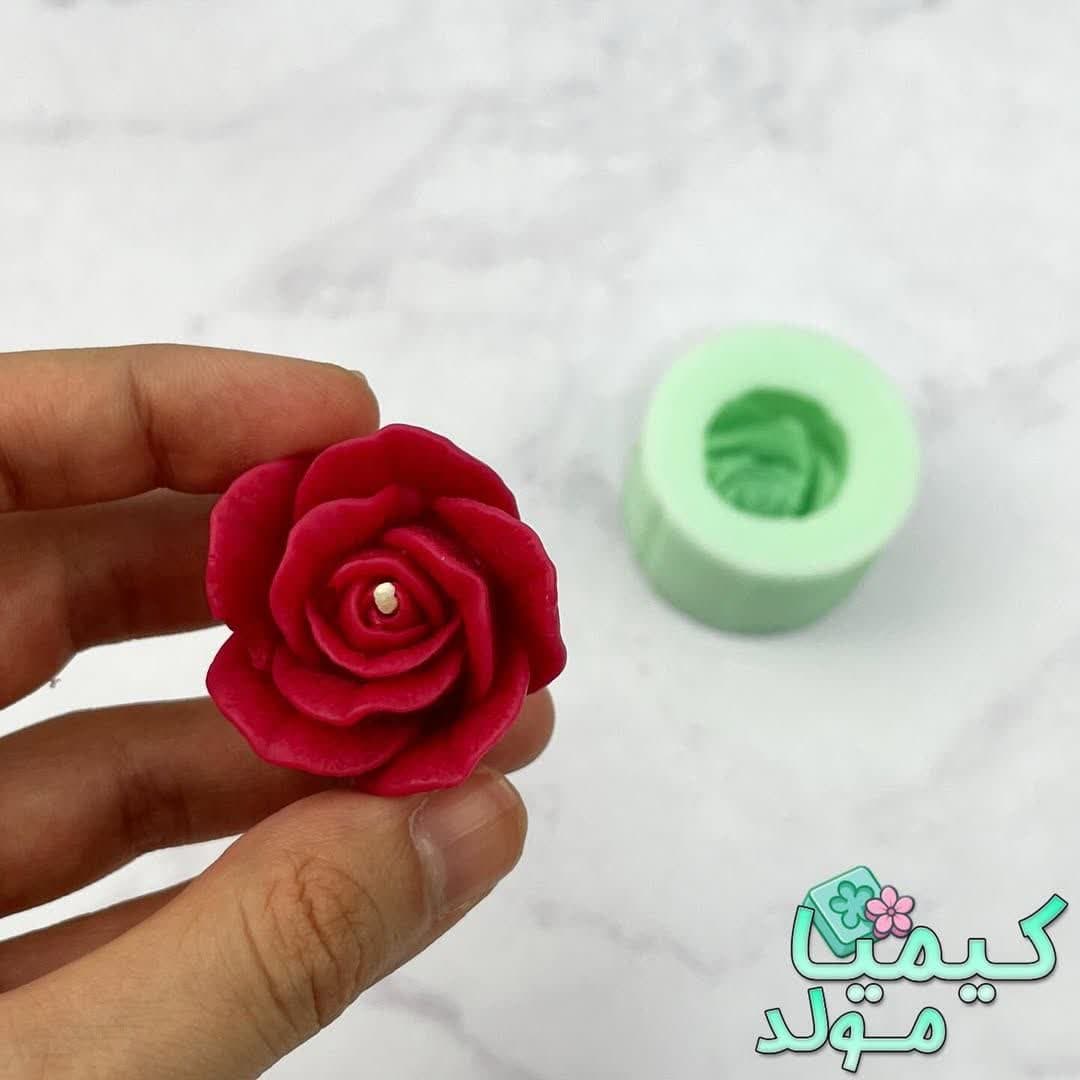 قالب سیلیکونی گل رز مینیاتوری کیمیامولد — تصویر ۳