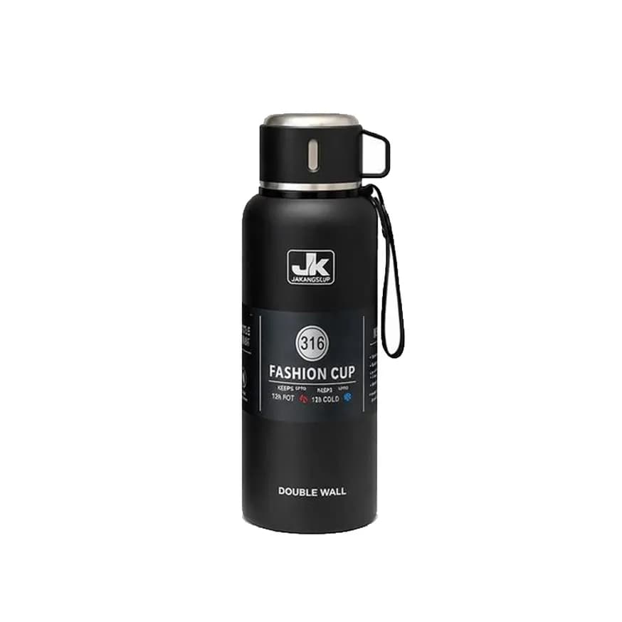 فلاسک 1 لیتری لیوان‌دار ژیاکانگ JK Fashion Cup استیل 316 | کد 001000