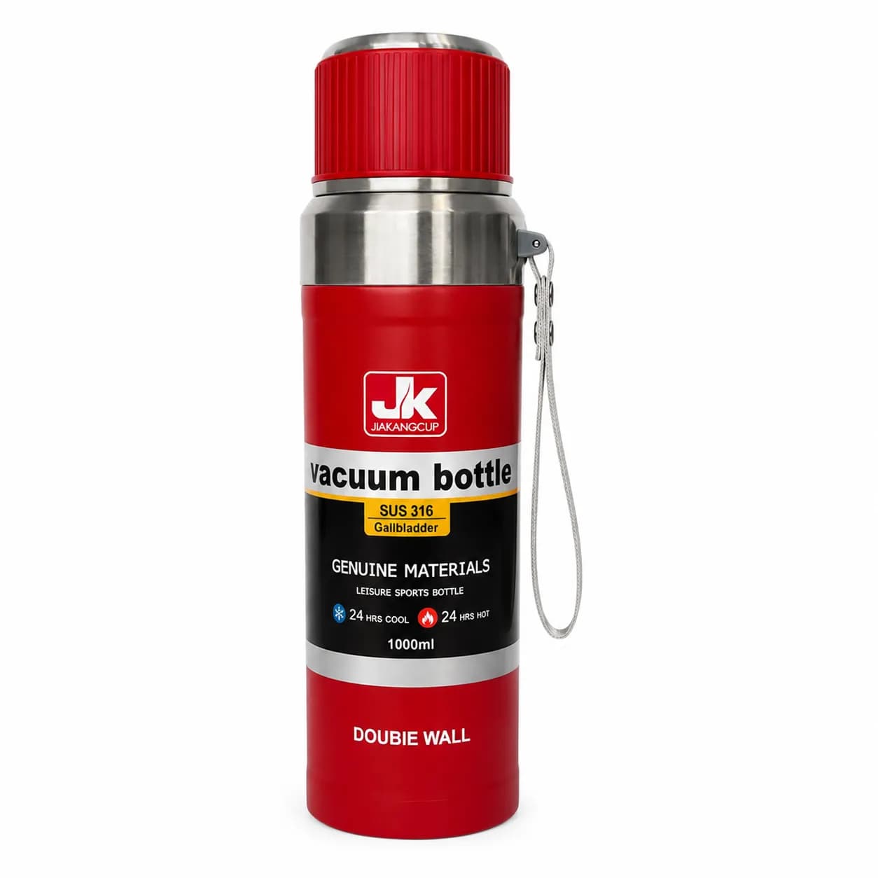 فلاسک جی کی JK مدل Vacuum گنجایش 1000 میلی لیتری | استیل