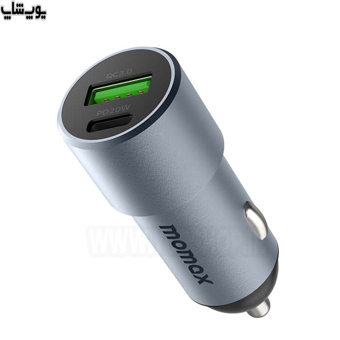 شارژر فندکی 38W فست شارژ دو پورت مومکس مدل UC15