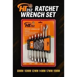 آچار جغجغه ای 7 عددی صنعتی از برند معروف HT — تصویر ۲