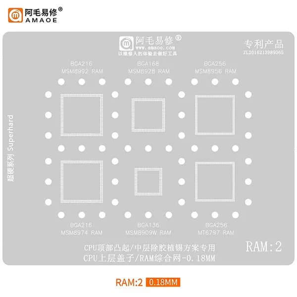 شابلون RAM برند AMAOE — تصویر ۲