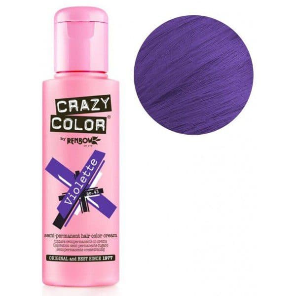 رنگ مو فانتزی کریزی کالر 100 میل مدل violette