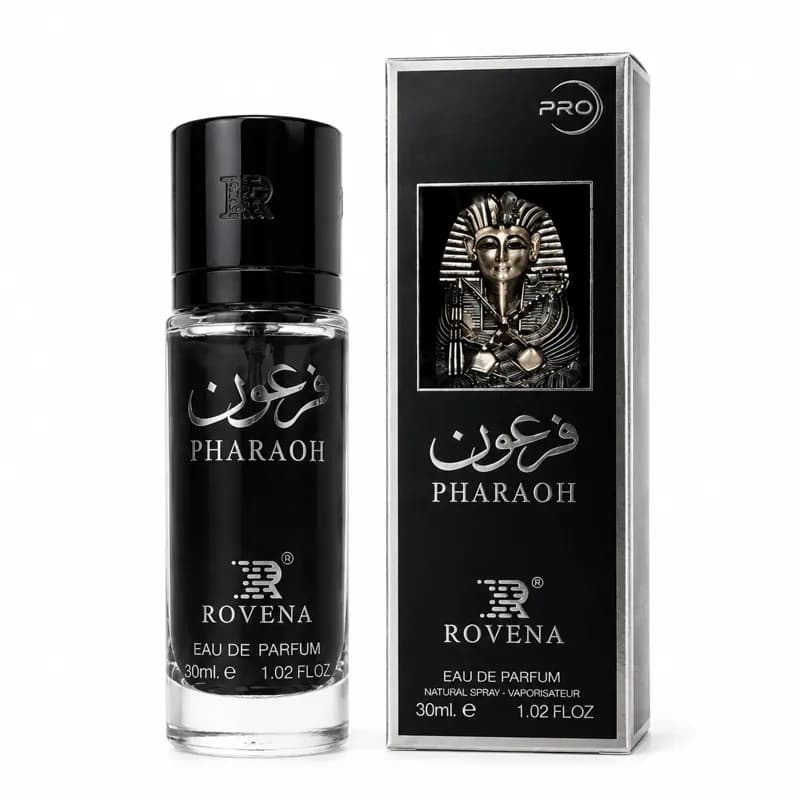 عطر جیبی فرعون روونا حجم 30 میل مردانه زنانه ادو پرفیوم — تصویر ۴