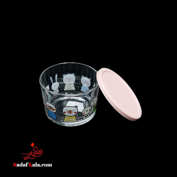 ظرف شیشه ای دربدار 190 میل چاپدار لیمون(36)/2068 — تصویر ۳