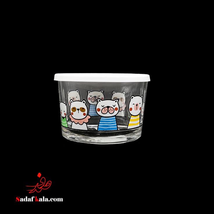 ظرف شیشه ای دربدار 190 میل چاپدار لیمون(36)/2068 — تصویر ۲