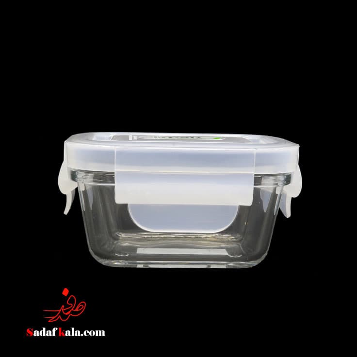 ظرف شیشه ای مستطیل دربدار 180 میل لیمون(36)/1953 — تصویر ۳