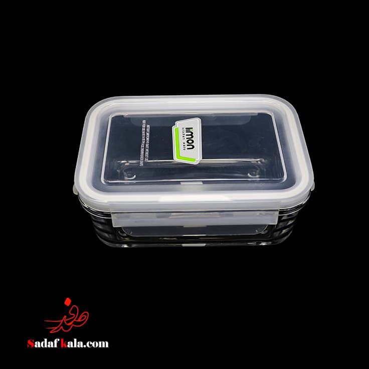 ظرف شیشه ای مستطیل دربدار 580 میل لیمون (18)/2028 — تصویر ۳
