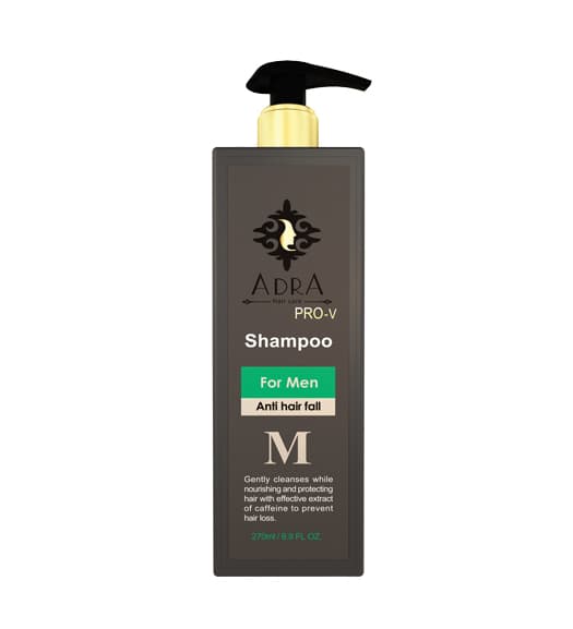 شامپو پمپی مردانه آدرا تقویت کننده و ضدریزش مو حجم ۲۷۰ میلی لیتر | Adra Anti Hair Fall Shampoo For Men 270 ml