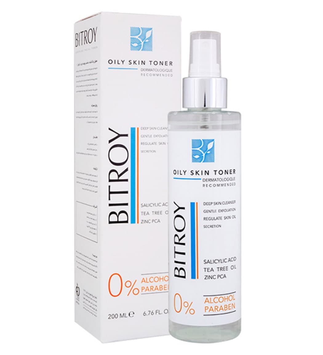 تونر پاک کننده مناسب پوست چرب بیتروی حجم ۲۰۰ میلی لیتر | Bitroy Cleansing Toner For Oily Skin 200 ml